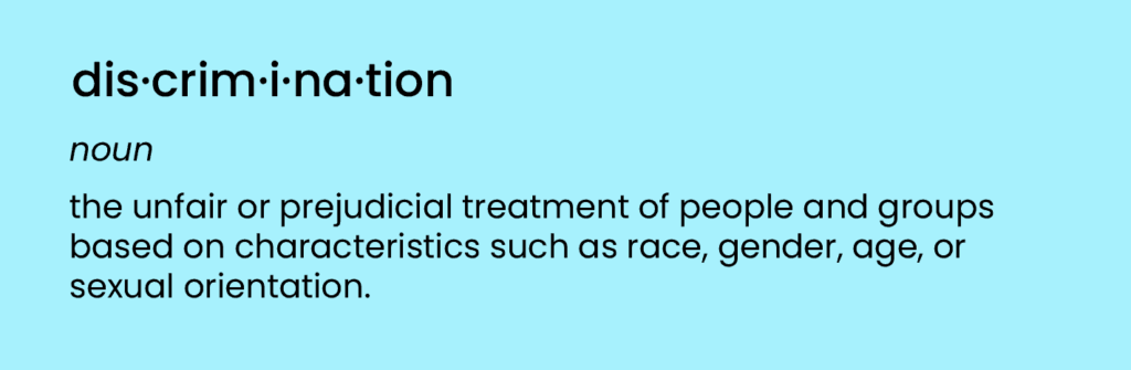 discrimination in the workplace definition