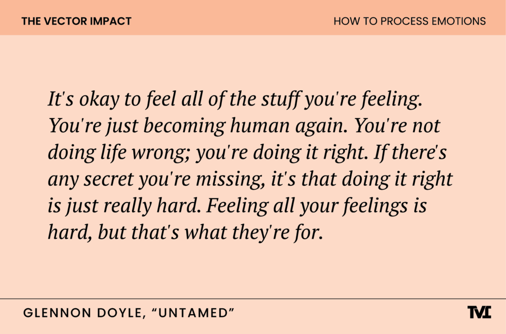 How To Process Emotions The Vector Impact